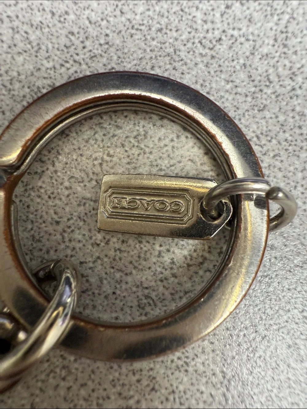Vintage COACH Silver Scottie Dog Keychain